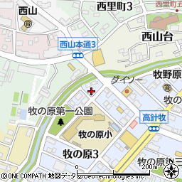愛知県名古屋市名東区牧の原3丁目104周辺の地図