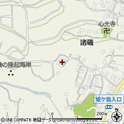 神奈川県三浦市三崎町諸磯836周辺の地図