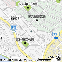 〒465-0063 愛知県名古屋市名東区新宿の地図