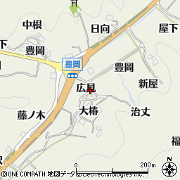 愛知県豊田市富岡町広見周辺の地図