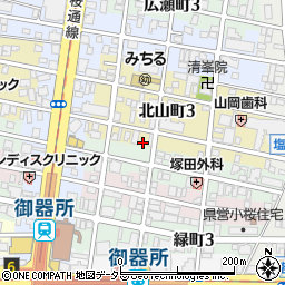 愛知県名古屋市昭和区北山町3丁目32周辺の地図