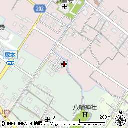滋賀県東近江市五個荘金堂町573-1周辺の地図