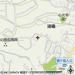 神奈川県三浦市三崎町諸磯836-4周辺の地図