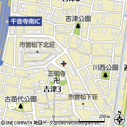愛知県名古屋市中川区吉津周辺の地図