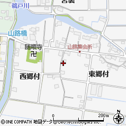 愛知県愛西市山路町東郷付90周辺の地図