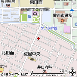 愛知県愛西市北一色町昭和45周辺の地図
