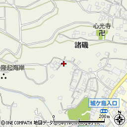 神奈川県三浦市三崎町諸磯838周辺の地図