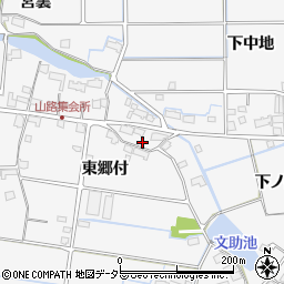 愛知県愛西市山路町東郷付56周辺の地図