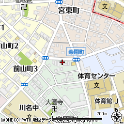 愛知県名古屋市昭和区楽園町9周辺の地図