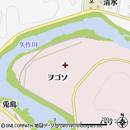 愛知県豊田市東広瀬町ヲゴソ周辺の地図