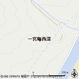 兵庫県宍粟市一宮町西深周辺の地図