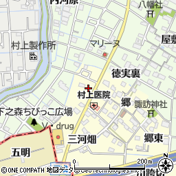 愛知県あま市七宝町徳実郷ノ西周辺の地図