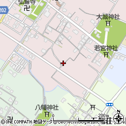 滋賀県東近江市五個荘金堂町157周辺の地図
