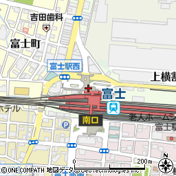 静岡県富士市本町周辺の地図