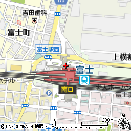 静岡県富士市本町周辺の地図