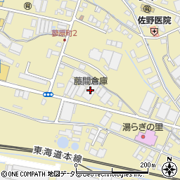 藤間倉庫周辺の地図