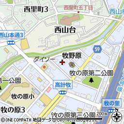 愛知県名古屋市名東区牧の原1丁目1312周辺の地図