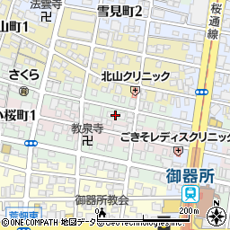 津田加代子行政書士事務所周辺の地図
