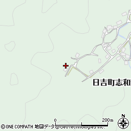 京都府南丹市日吉町志和賀奥ノ谷周辺の地図
