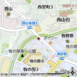 愛知県名古屋市名東区牧の原3丁目101周辺の地図