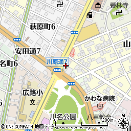 愛知県名古屋市昭和区川原通7丁目7周辺の地図