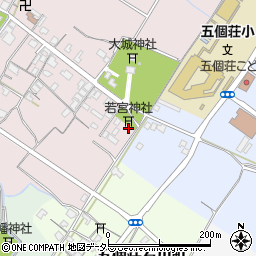 滋賀県東近江市五個荘金堂町89周辺の地図
