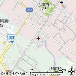 滋賀県東近江市五個荘金堂町573-13周辺の地図