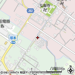 滋賀県東近江市五個荘金堂町573-12周辺の地図