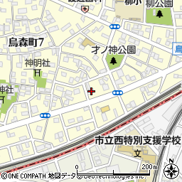 愛知県名古屋市中村区烏森町8丁目1211周辺の地図