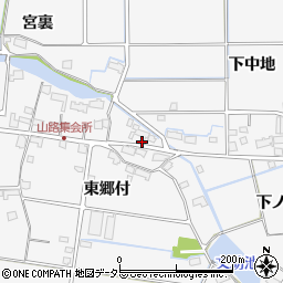 愛知県愛西市山路町東郷付1周辺の地図