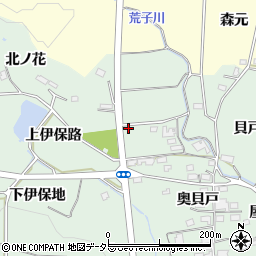 愛知県豊田市舞木町北ノ花周辺の地図