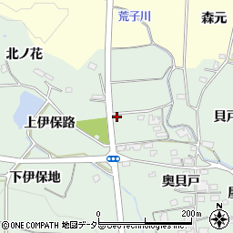 愛知県豊田市舞木町（北ノ花）周辺の地図