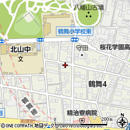 鶴南館接骨院周辺の地図