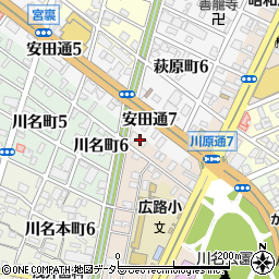 愛知県名古屋市昭和区川原通7丁目19周辺の地図
