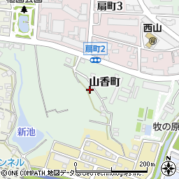 愛知県名古屋市名東区山香町217周辺の地図