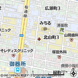 愛知県名古屋市昭和区北山町3丁目27周辺の地図