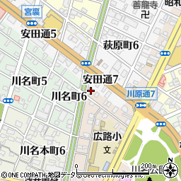 愛知県名古屋市昭和区川原通7丁目20周辺の地図