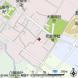 滋賀県東近江市五個荘金堂町95周辺の地図