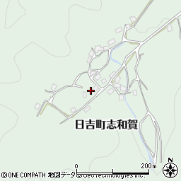 京都府南丹市日吉町志和賀宮ノ脇周辺の地図