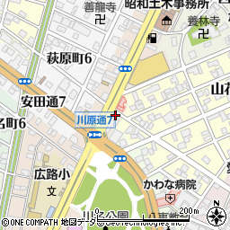 愛知県名古屋市昭和区川原通7丁目2周辺の地図