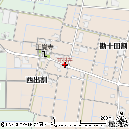 甘村井周辺の地図