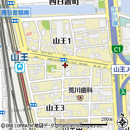 セブンイレブン名古屋山王３丁目店周辺の地図