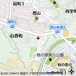 愛知県名古屋市名東区山香町404周辺の地図