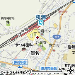 不二家　勝浦駅前店周辺の地図