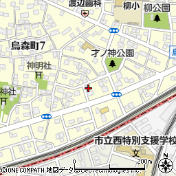 愛知県名古屋市中村区烏森町8丁目1212周辺の地図