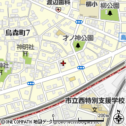 愛知県名古屋市中村区烏森町8丁目1213周辺の地図