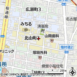 愛知県名古屋市昭和区北山町3丁目14周辺の地図