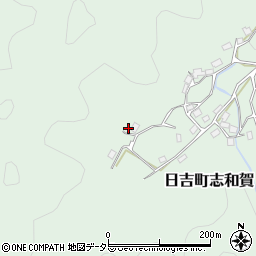 京都府南丹市日吉町志和賀中ノ谷周辺の地図