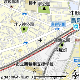 愛知県名古屋市中村区烏森町8丁目227周辺の地図