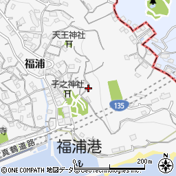 神奈川県足柄下郡湯河原町福浦周辺の地図